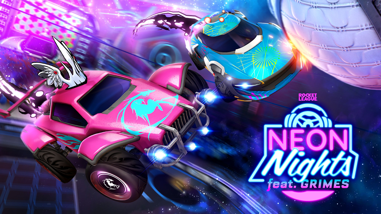 Rocket League Neon Nights starten am 26. Januar Titel