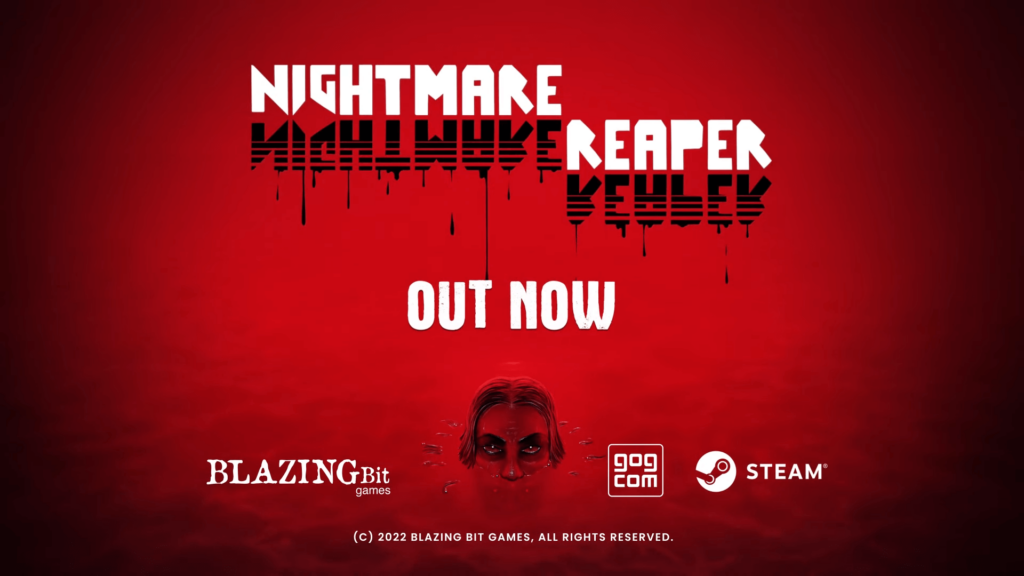 Im Launch-Trailer von Nightmare Reaper fließt das Blut Titel