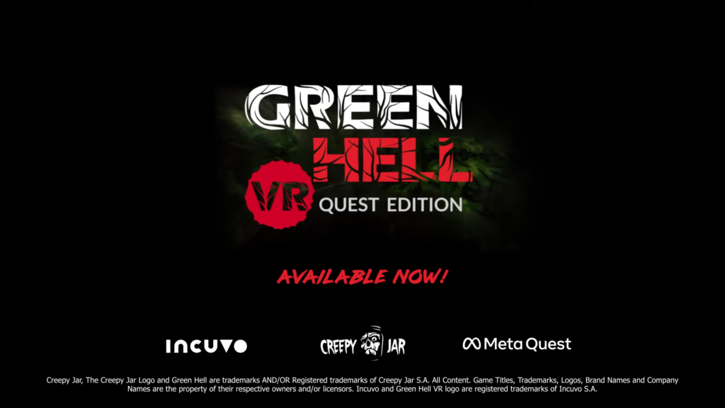 Green Hell VR Quest 2 Edition jetzt im Oculus Store Titel