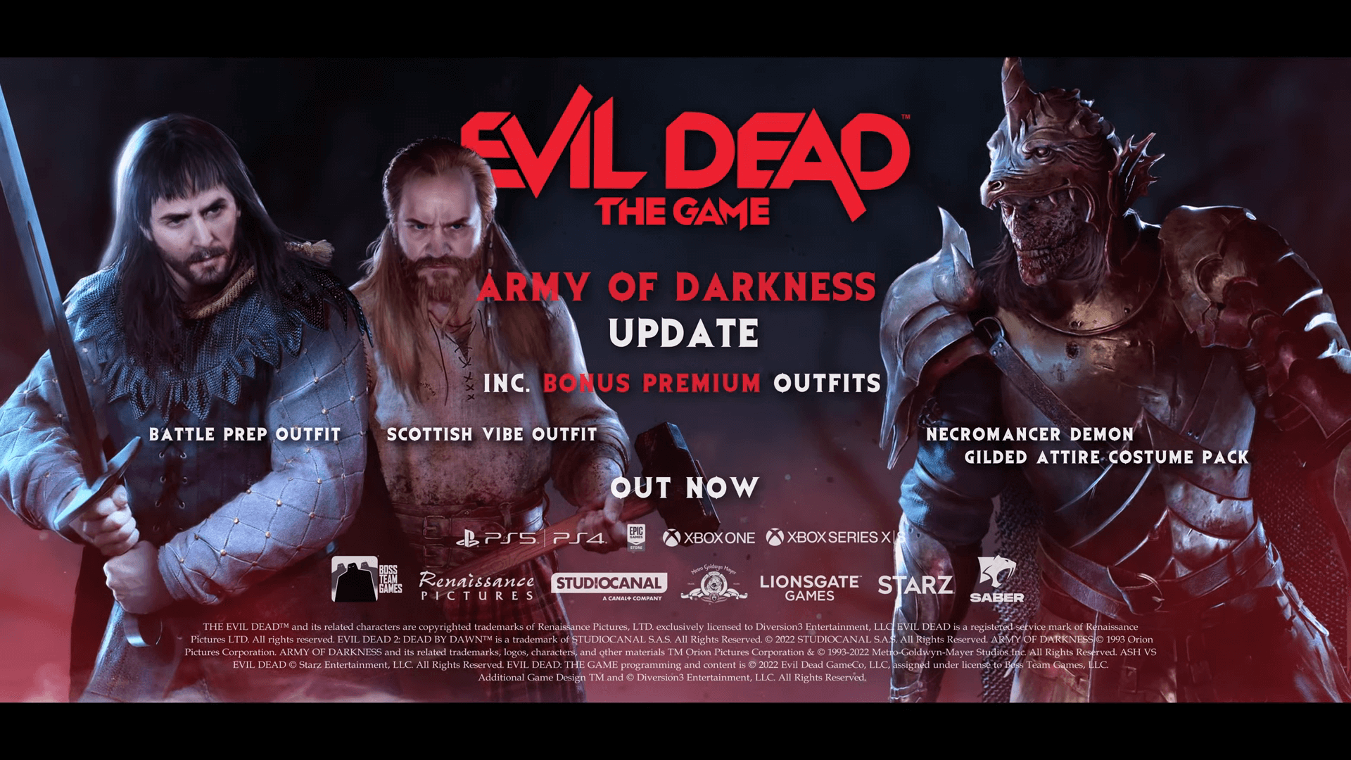 Evil Dead: The Game Update basierend auf Army of Darkness Titel