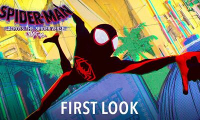 Spider-Man greift auf dem neuen Spider-Verse-Poster an Titel