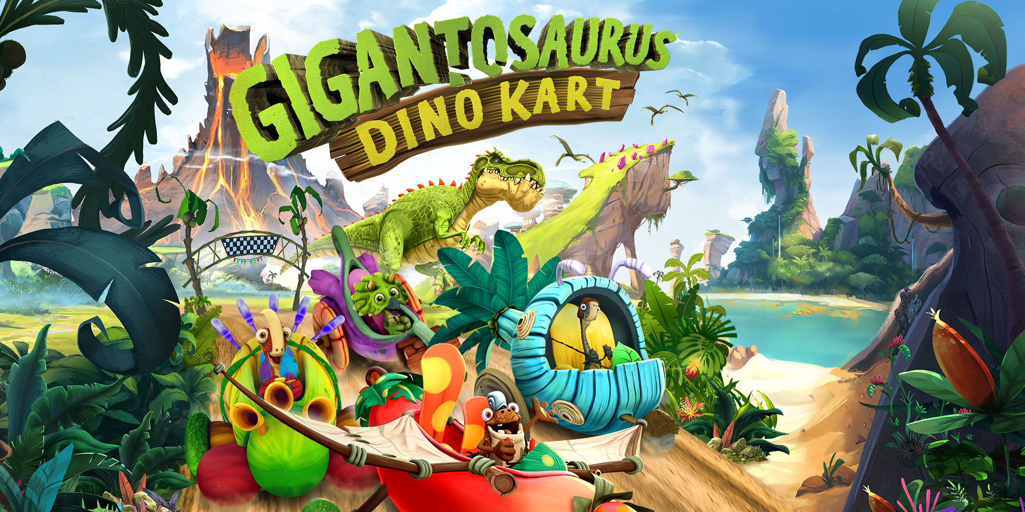 Gigantosaurus: Dino Kart ist ein kinderfreundlicher Racer Titel