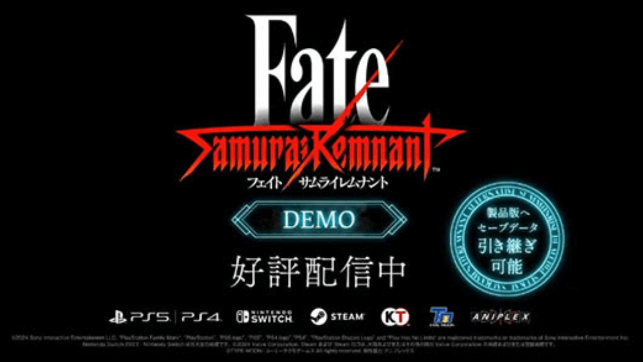 Demo für Fate Samurai Remnant veröffentlicht Titel